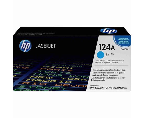 Купить Картридж тонерный HP 124A для CLJ 1600/2600/2605 2000 копий Cyan (Q6001A) по лучшей цене