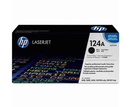 Купить Картридж тонерный HP 124A для CLJ 1600/2600/2605 2500 копий Black (Q6000A) по лучшей цене