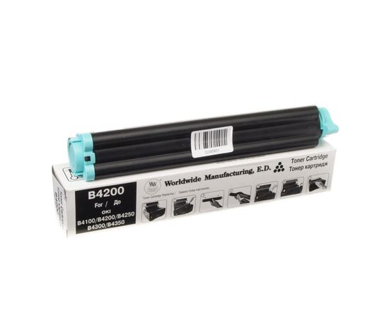 Купить Туба с тонером WWM для OKI B4000/4100/4200 аналог 01103402/01103409 Black 80г (TKO06.) по лучшей цене