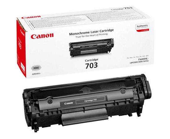 Купить Картридж тонерный Canon 703 для LBP-2900/3000, HP LJ 1010/1020/1022 2000 копий Black (7616A005) по лучшей цене