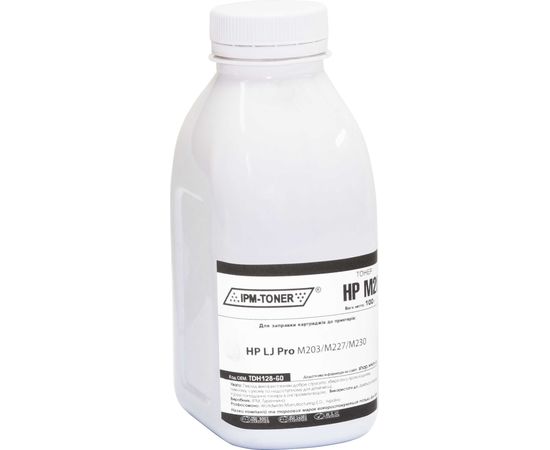 Купить Тонер IPM для HP LJ Pro M203/M227/M230 бутль 60г Black (TDH128-60) по лучшей цене