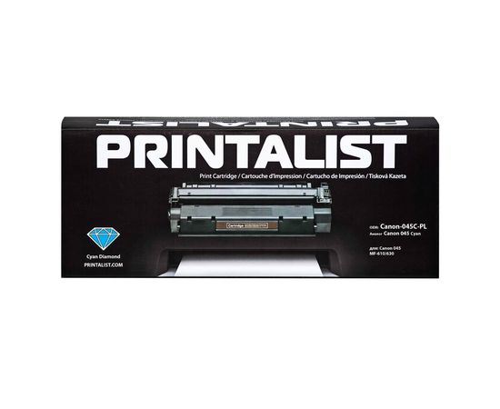 Купить Картридж тонерный PRINTALIST для Canon MF-610/630 аналог Canon 045 Cyan (Canon-045C-PL) по лучшей цене