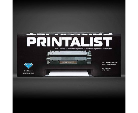 Купить Картридж тонерный PRINTALIST для Canon MF-610/630 аналог Canon 045 Cyan (Canon-045C-PL) по лучшей цене