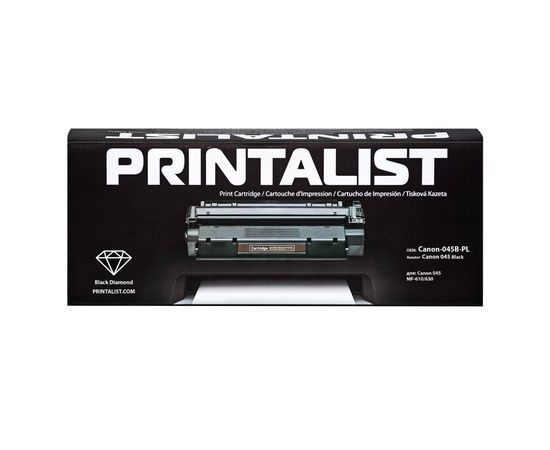 Купить Картридж тонерный PRINTALIST для Canon MF-610/630 аналог Canon 045 Black (Canon-045B-PL) по лучшей цене
