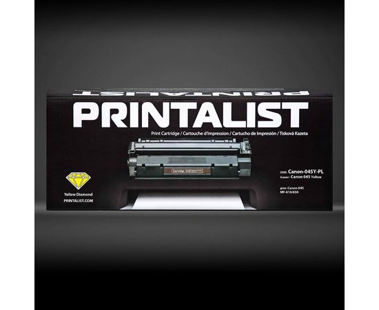 Купить Картридж тонерный PRINTALIST для Canon MF-610/630 аналог Canon 045 Yellow (Canon-045Y-PL) по лучшей цене