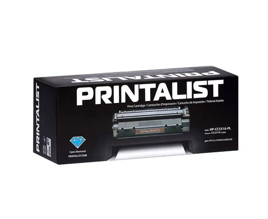 Купить Картридж Printalist HP CLJ CP2025/CM2320, CC531A Cyan (HP-CC531A-PL) по лучшей цене