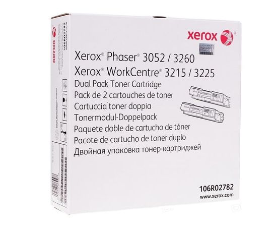Купить Картридж тонерный Xerox для Phaser P3052/3260, WC3215/3225 2x3000 копий Black (106R02782) двойная упаковка по лучшей цене