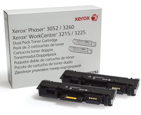 Купить Картридж тонерный Xerox для Phaser P3052/3260, WC3215/3225 2x3000 копий Black (106R02782) двойная упаковка по лучшей цене