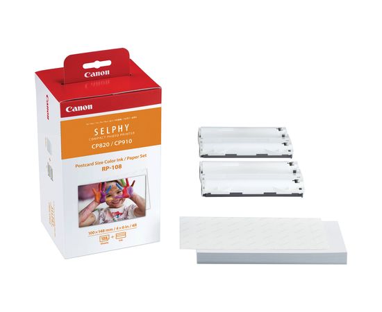Купить Картридж + фотобумага 10х15 Canon RP-108 (8568B001) по лучшей цене