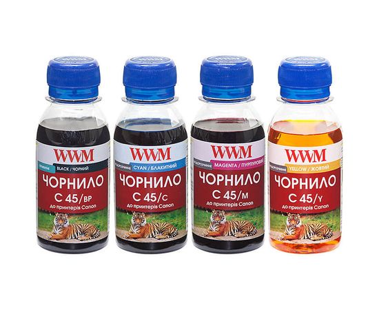 Купить Комплект чернил WWM для Canon PG-440/CL-441 Пигментные/Водорастворимые 4х100г BP/C/M/Y (C45SET-4) по лучшей цене