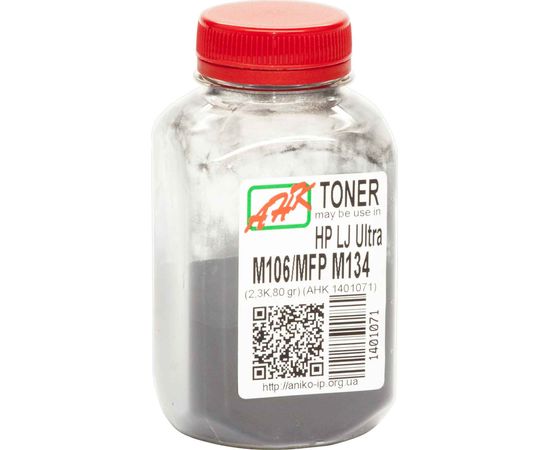 Купить Тонер АНК для HP Pro M102a/102w/130a/130fn/130fw/130nw бутль 80г Black (1401071) по лучшей цене