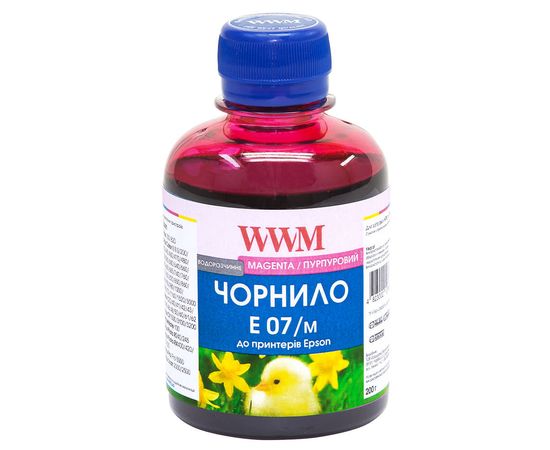 Купить Чернила WWM для Epson Stylus C42/C48/C62 200г Magenta Водорастворимые (E07/M) по лучшей цене