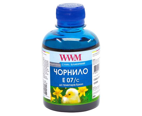 Купить Чернила WWM для Epson Stylus C42/C48/C62 200г Cyan Водорастворимые (E07/C) по лучшей цене