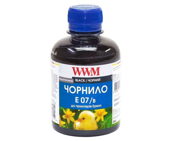 Купить Чернила WWM для Epson Stylus C42/C48/C62 200г Black Водорастворимые (E07/B) по лучшей цене