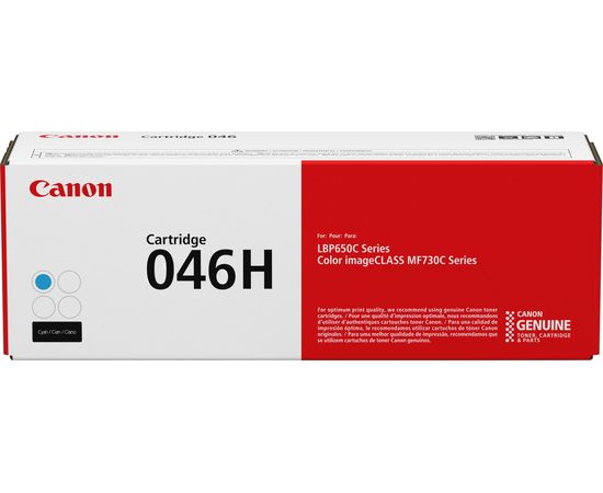 Купить Картридж тонерный Canon 046H для LBP-650/MF-730 5000 копий Cyan (1253C002) по лучшей цене