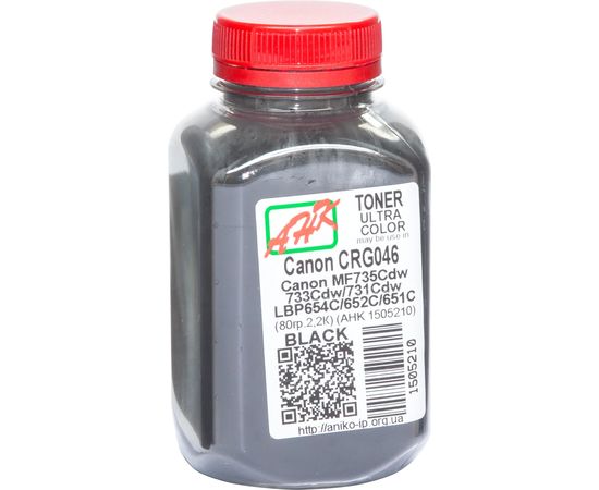 Купить Тонер АНК для Canon LBP-650/MF-730 бутль 80г Black (1505210) по лучшей цене