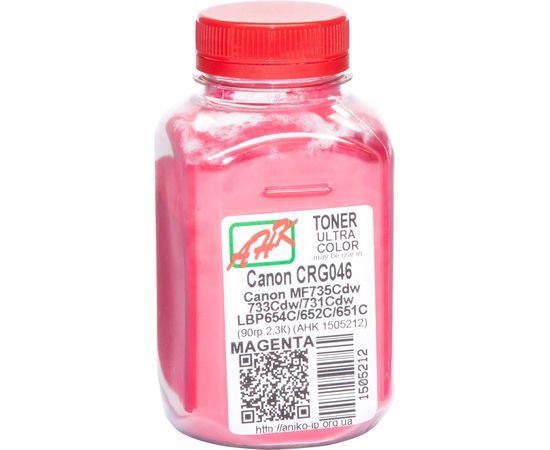 Купить Тонер АНК для Canon LBP-650/MF-730 бутль 90г Magenta (1505212) по лучшей цене