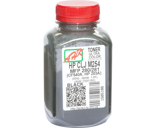 Купить Тонер АНК для HP CLJ M254/MFP280/281 бутль 60г Black (1505186) по лучшей цене