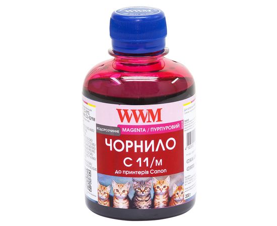 Купить Чернила WWM для Canon CL-511С/CL-513С/CLI-521M 200г Magenta Водорастворимые (C11/M) по лучшей цене