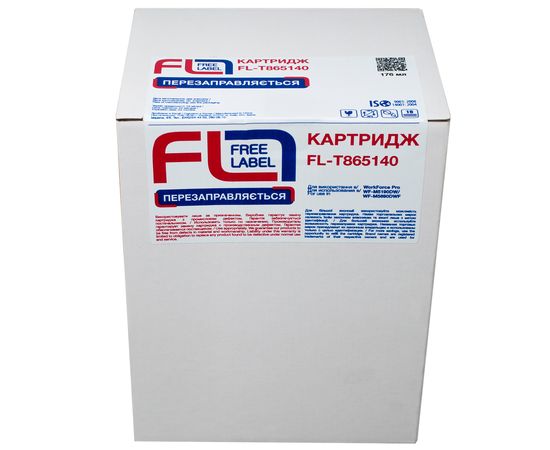 Купить Картридж совместимый Epson T8651 (C13T865140) 176 мл, черный Free Label (FL-T865140) по лучшей цене
