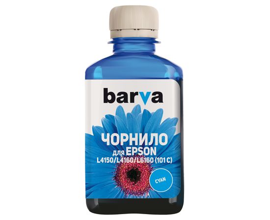 Купить Чернила Epson 101 C специальные 180 мл, водорастворимые, голубые Barva (E101-604) по лучшей цене