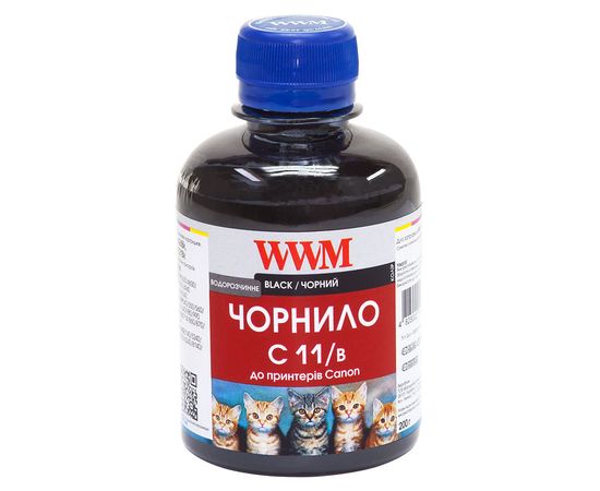 Купить Чернила WWM для Canon CLI-521B/CLI-426B 200г Black Водорастворимые (C11/B) по лучшей цене