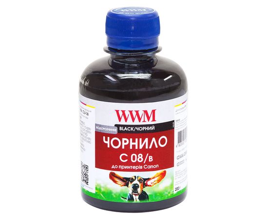 Купить Чернила WWM для Canon CLI-8B 200г Black Водорастворимые (C08/B) по лучшей цене