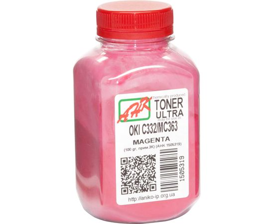 Купить Тонер АНК для OKI C332/MC363 бутль 100г Magenta (1505319) по лучшей цене