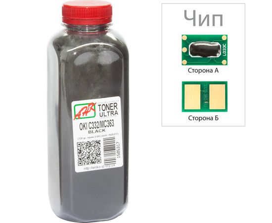 Купить Тонер+чип АНК для OKI C332/MC363 ( тонер АНК, чип АНК) бутль 120г Black (1505321) по лучшей цене