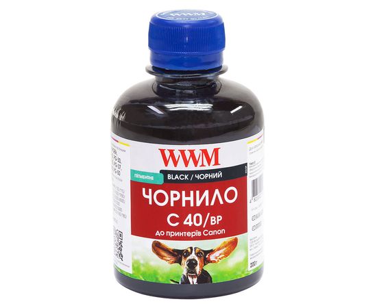 Купить Чернила WWM для Canon PG-40Bk/PG-50Bk/PGI-5Bk 200г Black Пигментные (C40/BP) по лучшей цене