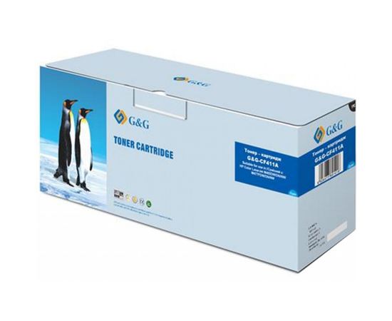 Купить Картридж совместимый HP 410A (CF411A) голубой G&G (G&G-CF411A) по лучшей цене