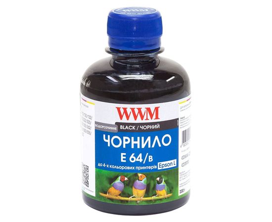 Купить Чернила WWM для Epson L110/L210/L355 200г Black Водорастворимые (E64/B) по лучшей цене