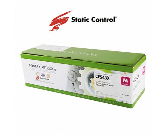 Купить картридж HP CLJP CF543X (203X) Static Control 2.5k magenta по лучшей цене
