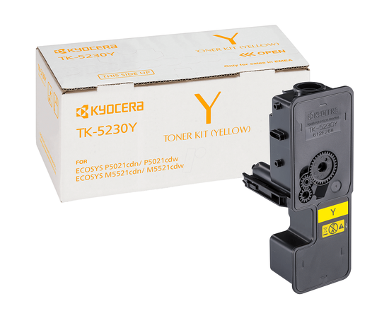Купить Туба с тонером KYOCERA TK-5230Y для M5521/P5021 2200 копий Yellow (1T02R9ANL0) по лучшей цене