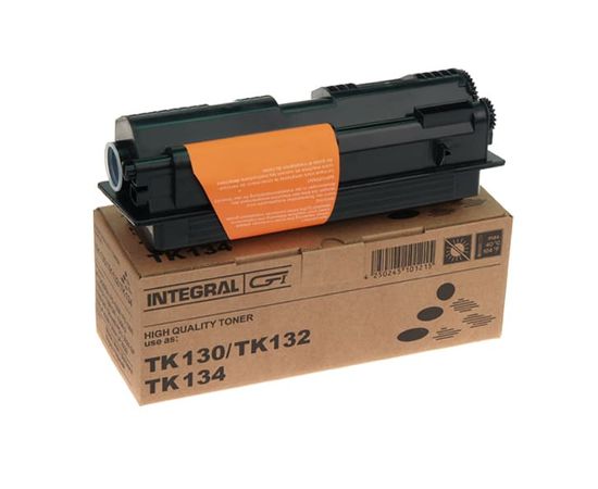 Купить Туба с тонером Integral для Kyocera Mita FS-1300, аналог TK-130 Black 270г (12100034) по лучшей цене