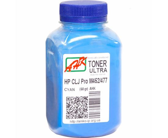Купить Тонер АНК для HP CLJ Pro M452/477 бутль 60г Cyan (3202781) по лучшей цене