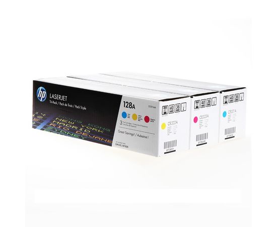 Купить Картридж тонерный HP 128A для CLJ CP1525n/CM1415fn 128A 3x1300 копий C/M/Y (CF371AM) Tri-Pack по лучшей цене
