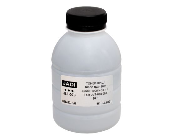 Купить Тонер HP LaserJet P1005/1010 флакон, 80 г Jadi (TSM-JLT-073-080) по лучшей цене