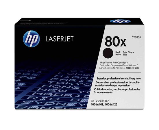 Купить Картридж тонерный HP 80X для LJ M425dn/M425dw/M401 6900 копий Black (CF280X) повышенной емкости по лучшей цене