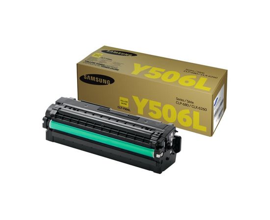Купить Картридж тонерный Samsung Y506L для CLP-680/CLX-6260 3500 копий Yellow (SU517A) по лучшей цене
