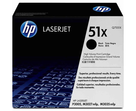 Купить Картридж тонерный HP 51X для LJ P3005/M3027/M3035 13000 копий Black (Q7551X) по лучшей цене
