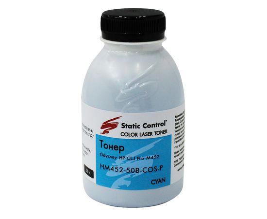Купить тонер Odyssey HP CLJ Pro M452 50 г сyan (фасованный) Static Control по лучшей цене