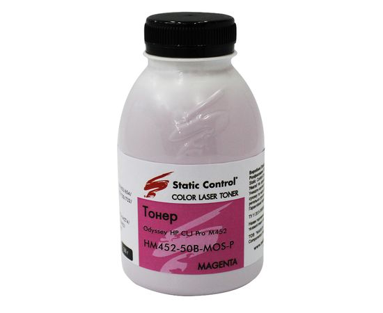 Купить тонер Odyssey HP CLJ Pro M452 50 г magenta (фасованный) Static Control по лучшей цене