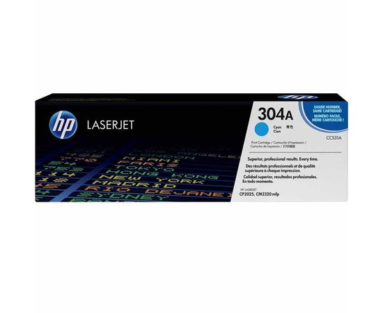 Купить Картридж тонерный HP 304A для CLJ CP2025/CM2320 2800 копий Cyan (CC531A) по лучшей цене