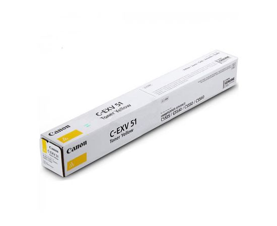 Купить Туба с тонером Canon C-EXV51 для iRC5535/5550i/5560i 60000 копий Yellow (0484C002) по лучшей цене