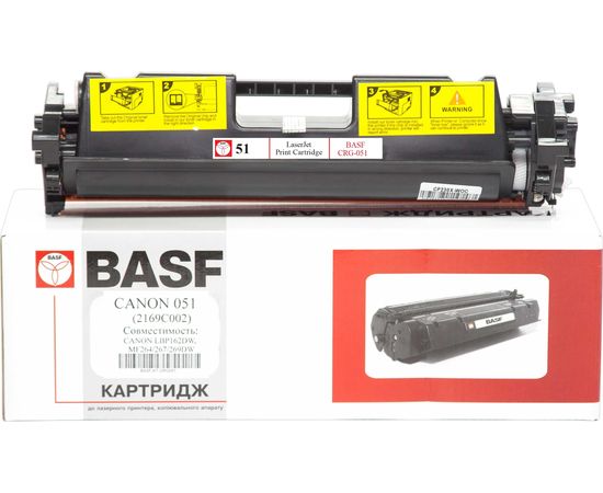 Купить Картридж тонерный BASF для Canon LBP-162DW, MF264/267/269DW аналог Canon 051, 2168C002 Black (BASF-KT-CRG051) по лучшей цене