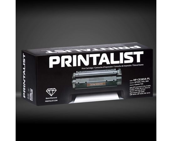 Купить Картридж тонерный PRINTALIST для HP LJ P1102/M1212/P1005/P1505 аналог CE285A/CB435A/CB436A Black (HP-CE285A-PL) по лучшей цене