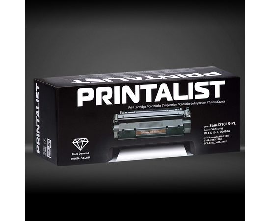 Купить Картридж тонерный PRINTALIST для Samsung ML-2160/2165/SCX-3400 аналог MLT-D101S, SU698A Black (Sam-D101S-PL) по лучшей цене