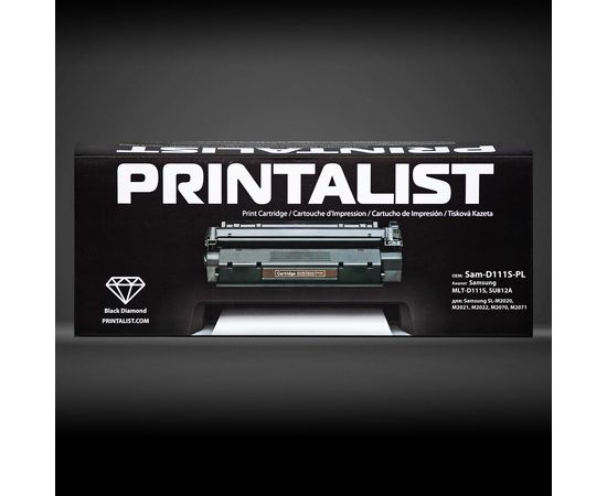 Купить Картридж тонерный PRINTALIST для Samsung SL-M2020/2070/2070FW аналог MLT-D111S, SU812A Black (Sam-D111S-PL) по лучшей цене
