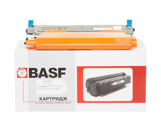 Купить Картридж тонерный BASF для Samsung CLP-320/320N/325/CLX-3185 аналог CLT-C407S Cyan (BASF-KT-CLTC407S) по лучшей цене